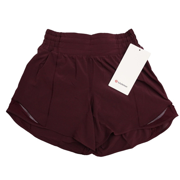 lululemon athletica Pants - New Lululemon Size 2 Hotty Hot Shorts High Rise HR 4” Lined GARN Garnet